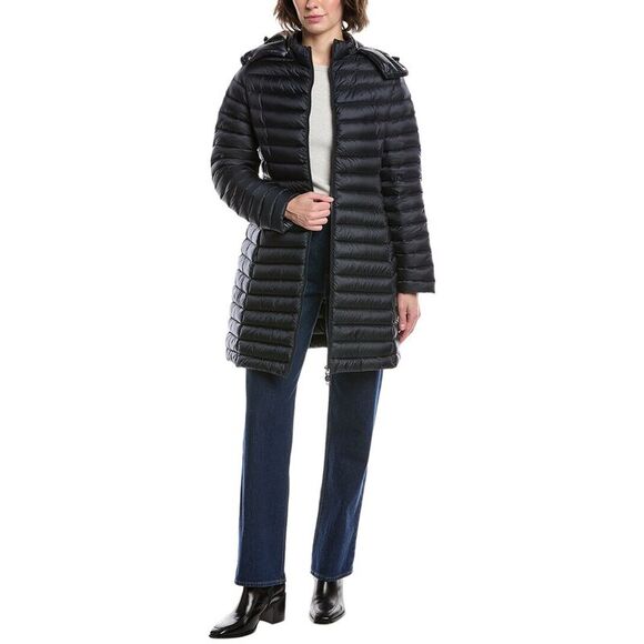 Moncler Womens  Igelong Coat, Blue - Picture 1 of 5